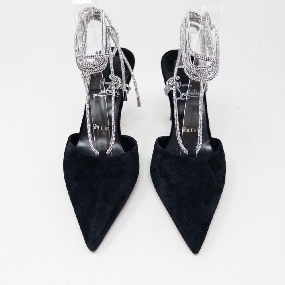 Christian Louboutin Astrid Crystal Lace-Up Strassita 85mm EU 38.5 - Picture 3 of 7